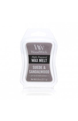 WoodWick Suede & sandalwood olvasztó wax